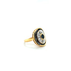 Bague Or jaune - Saphirs et Diamants