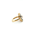 Bague Or jaune - Saphirs et Diamants