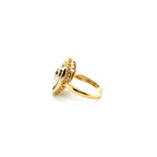 Bague Or jaune - Saphirs et Diamants