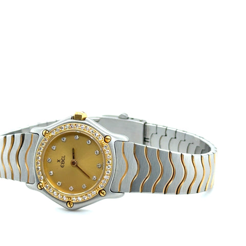 Ebel - Montre Or et Acier - Modèle Wave Lady