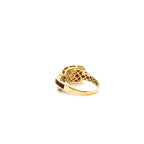 Bague Or jaune - Diamants et Rubis princesse