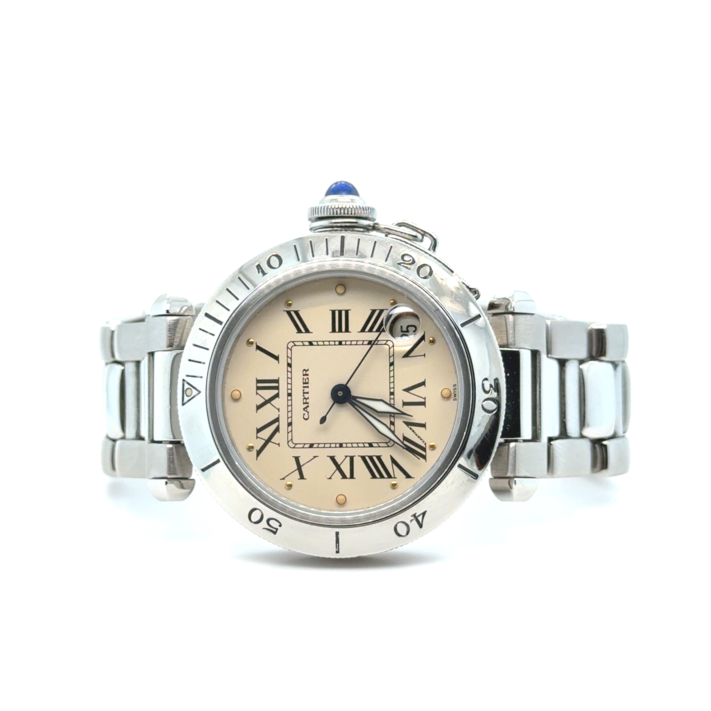 Cartier - Montre Pasha - Acier - 35 mm
