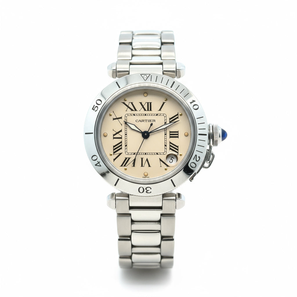 Cartier - Montre Pasha - Acier - 35 mm