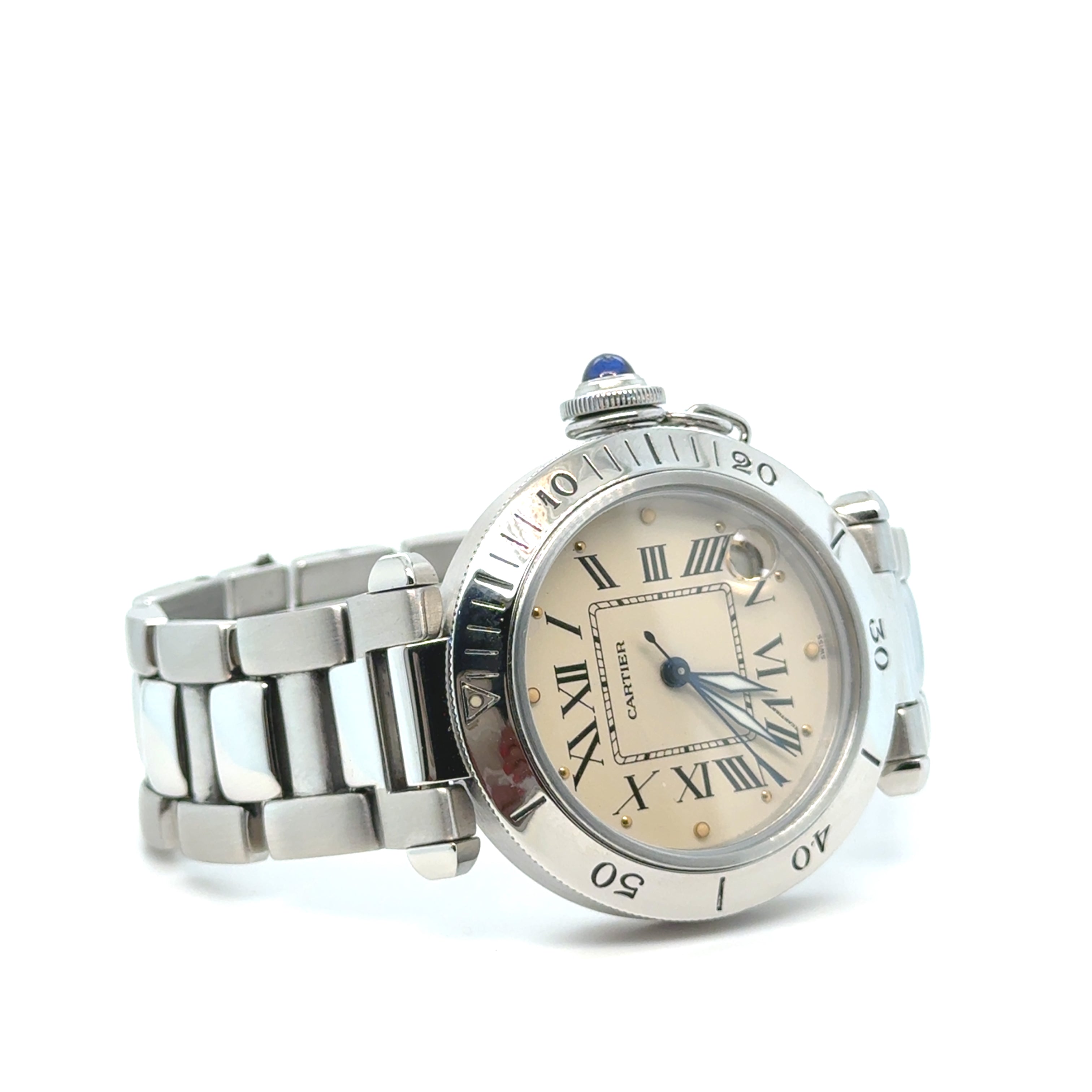 Cartier - Montre Pasha - Acier - 35 mm
