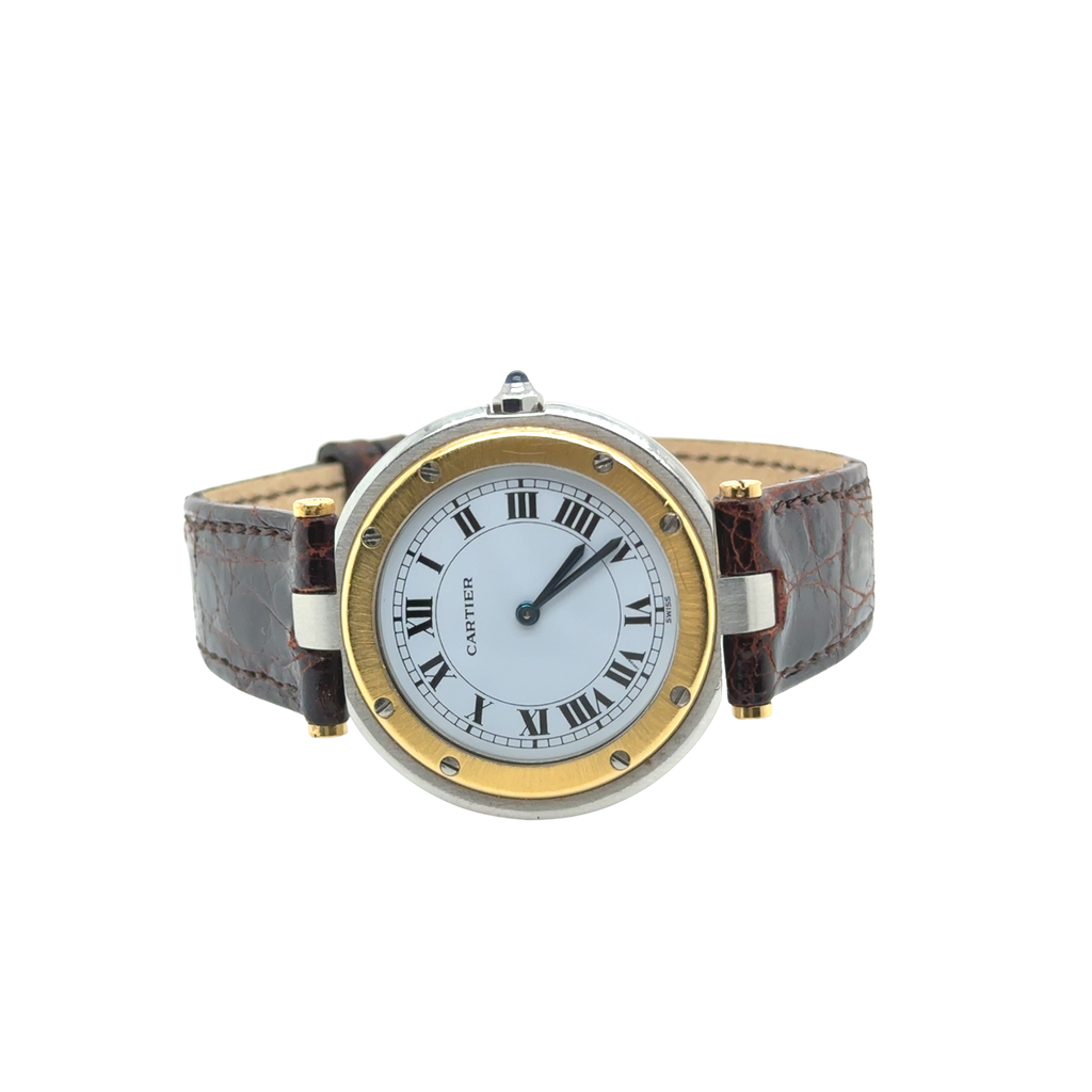 Cartier - Montre Santos Vendome - Or et Acier - Circa 1980