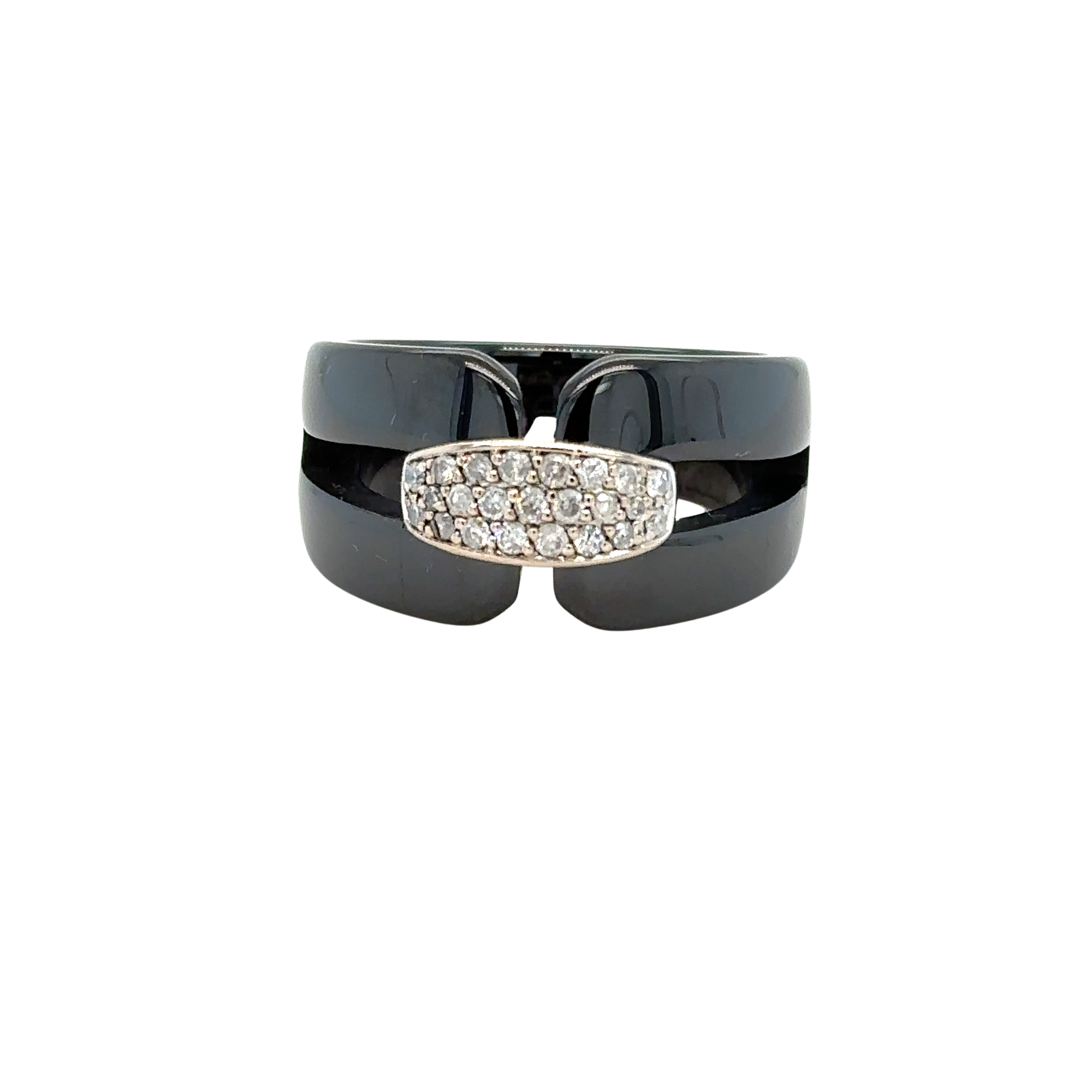 Jeell - Ceramic and diamond ring