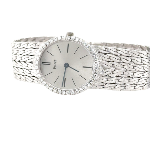 Piaget - Montre Ovale en Or Blanc