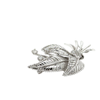 Broche Feuillage Or Blanc - Diamants