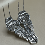 Broche Art Déco en platine et diamants – Pièce transformable