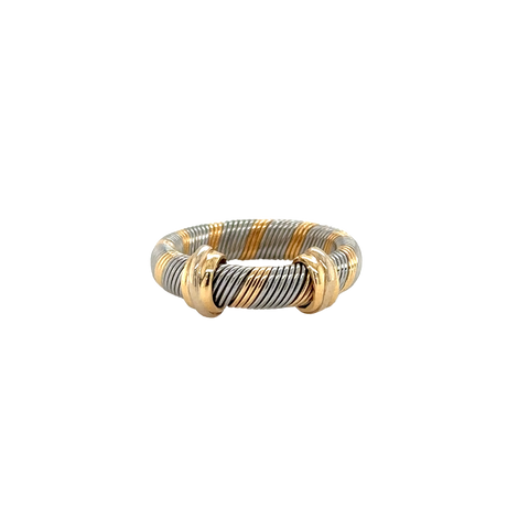 Cartier - Bague Motif trinity Acier et or