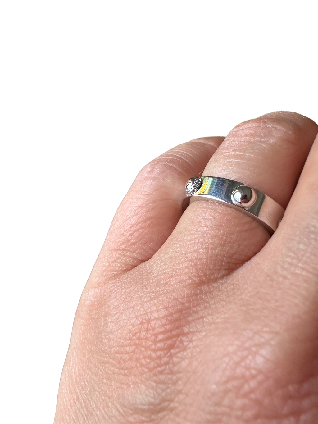 Louis Vuitton - Bague Clous Or blanc