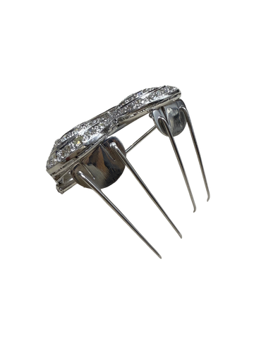 Broche Art Déco en platine et diamants – Pièce transformable