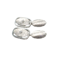 White Gold Cufflinks - Diamonds